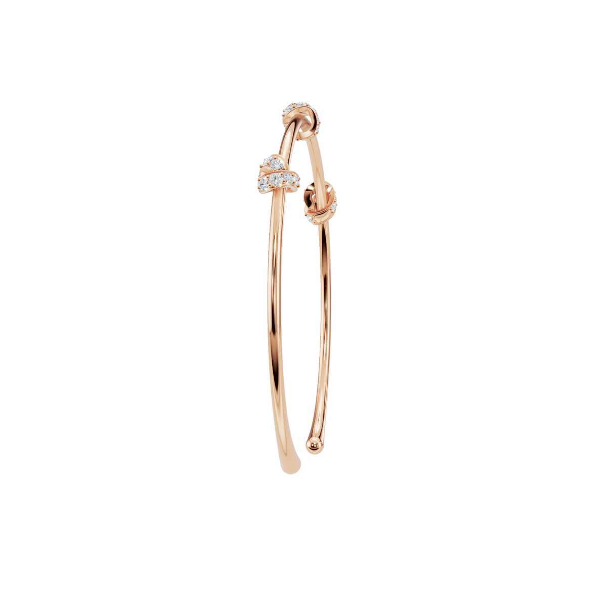 Etoile Round Diamond Tennis Bracelet | Lab Grown | Rose Gold | Roomy's Jewellery