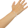 Etoile Round Diamond Tennis Bracelet | Lab Grown | White Gold | Roomy's Jewellery
