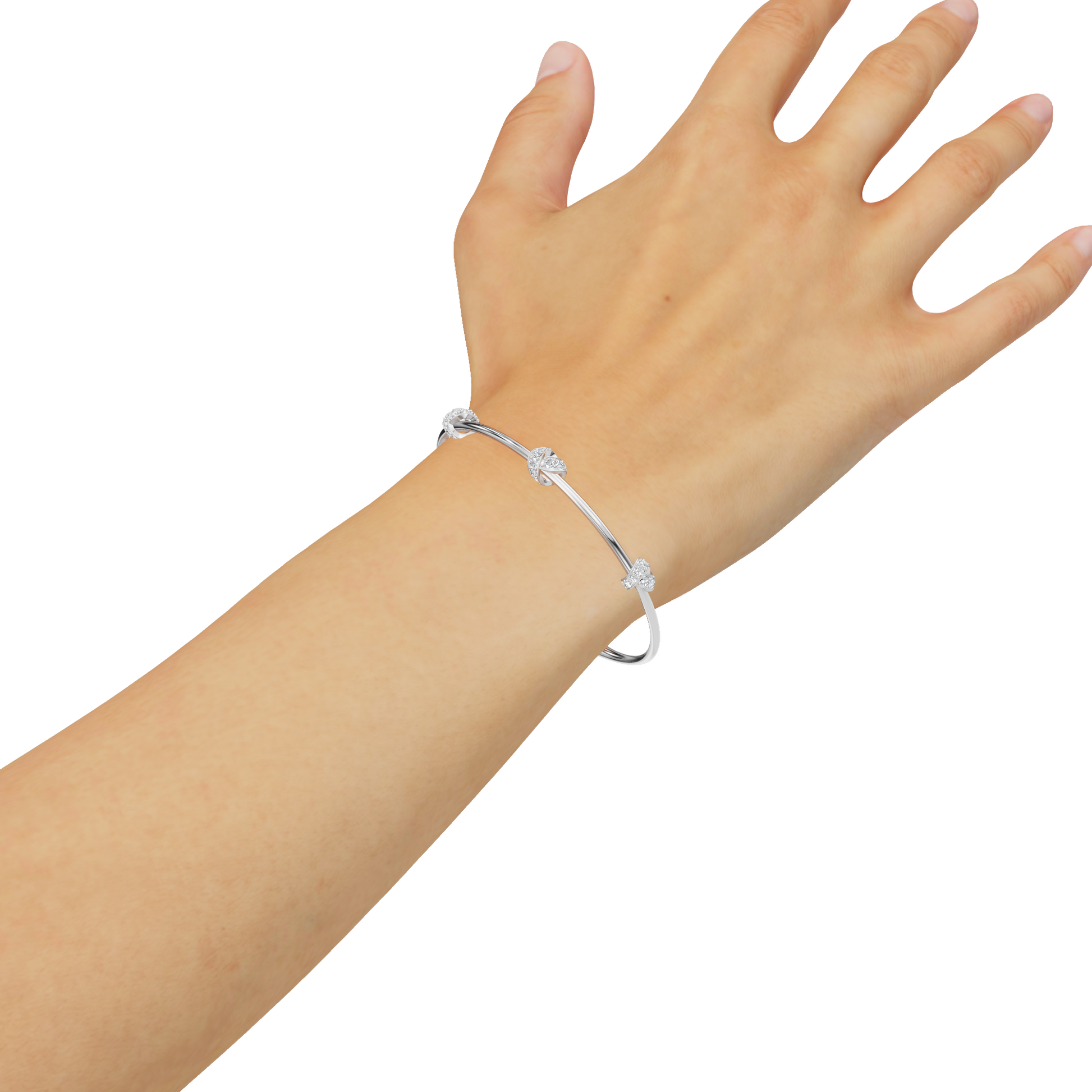 Etoile Round Diamond Tennis Bracelet | Lab Grown | White Gold | Roomy's Jewellery