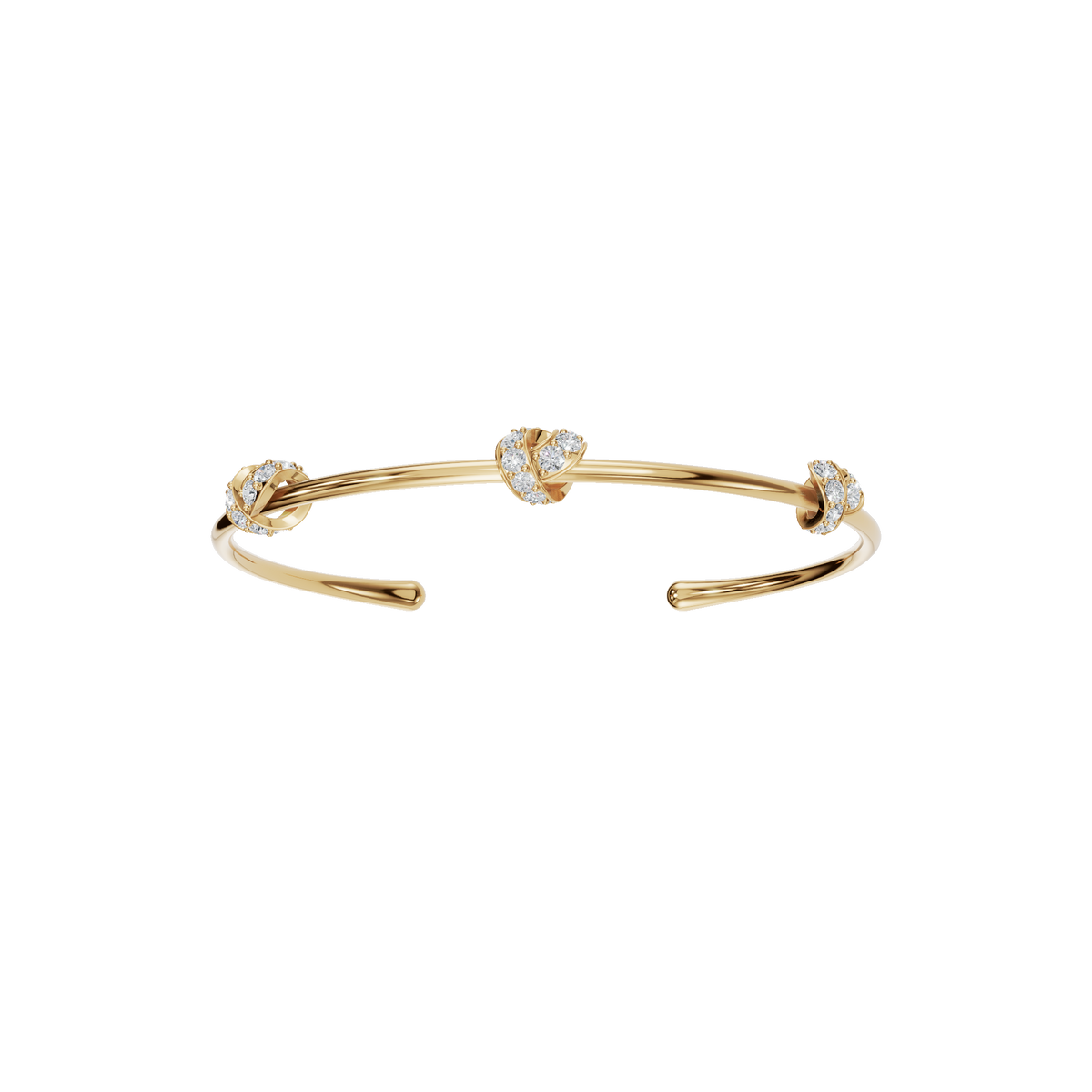 Étoile Round Diamond Tennis Bracelet in Yellow Gold | Lab Grown Diamond | Roomy's Jewelery
