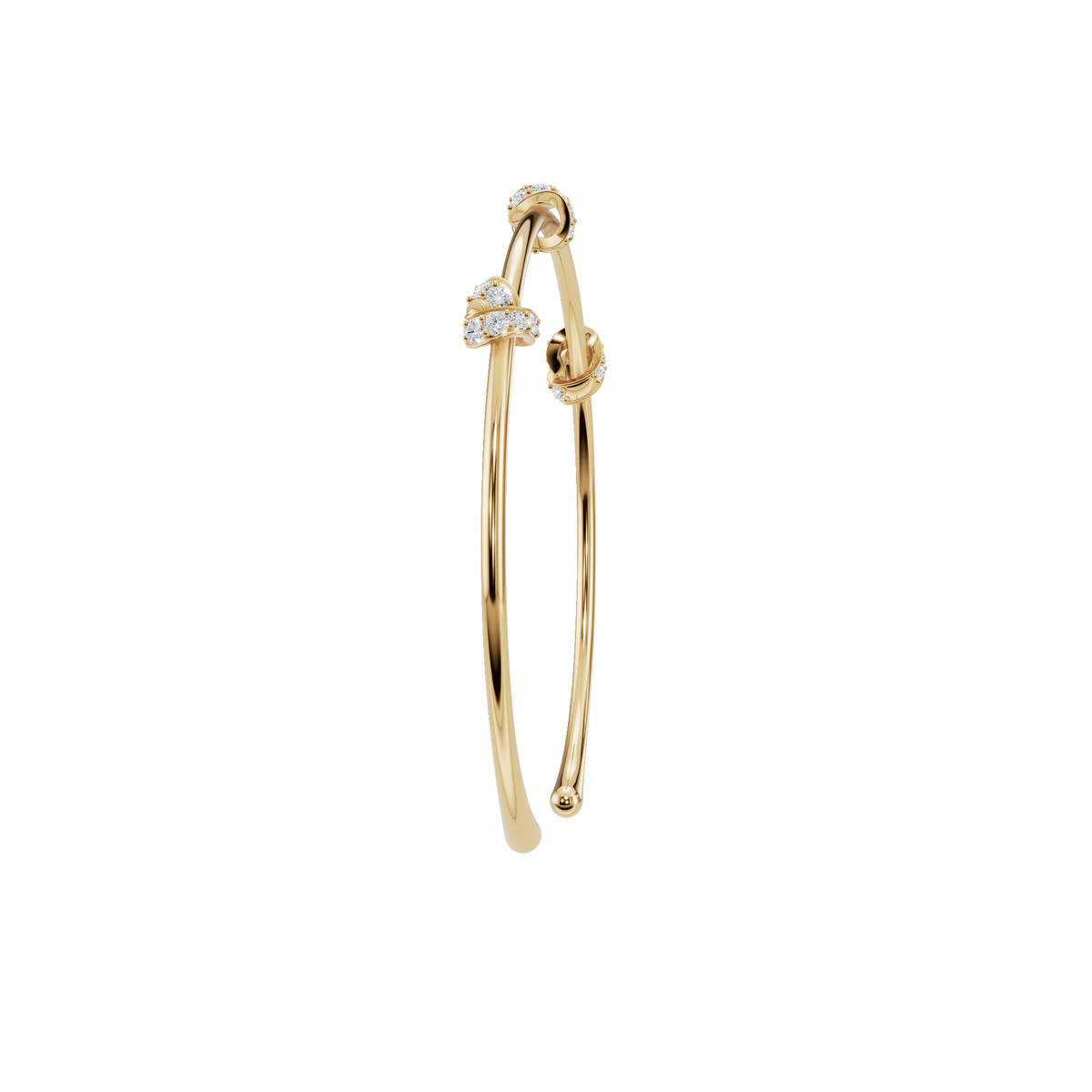 Etoile Round Diamond Tennis Bracelet | Lab Grown | Yellow Gold | Roomy's Jewellery