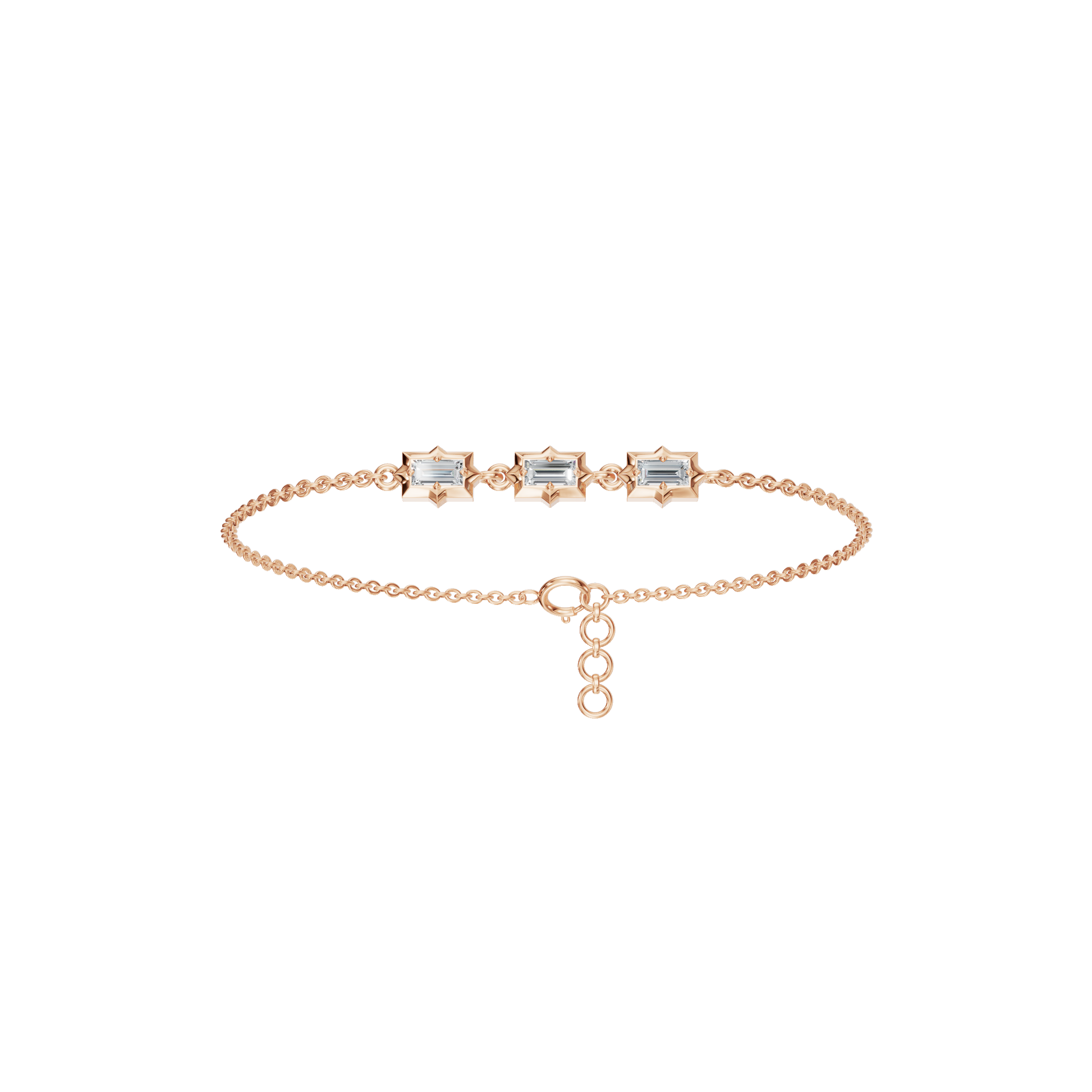 Éclat Emerald Diamond Tennis Bracelet in Rose Gold | Lab Grown Diamond | Roomy's Jewelery