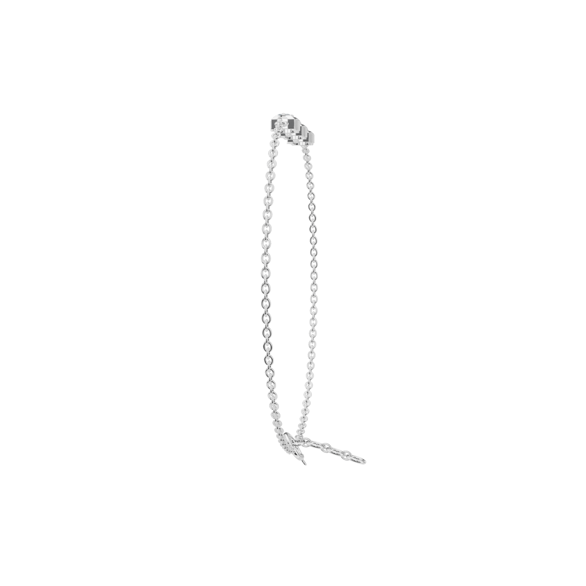 Eclat Emerald Diamond Tennis Bracelet | Lab Grown | White Gold | Roomy's Jewellery