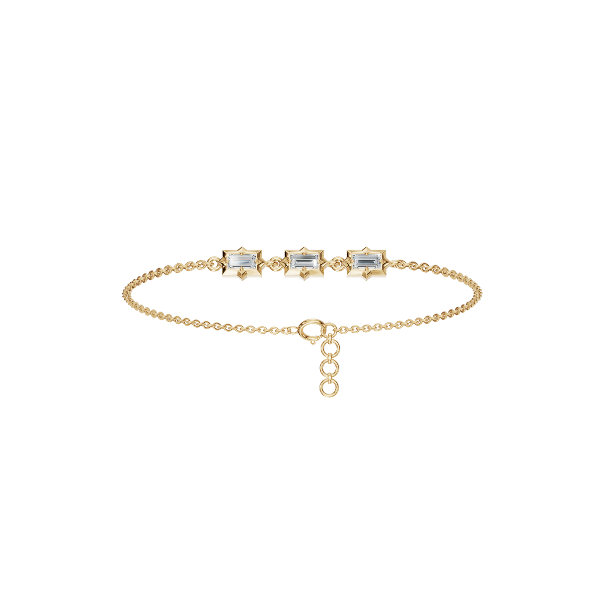 Eclat Emerald Diamond Tennis Bracelet | Lab Grown | Yellow Gold | Roomy's Jewellery