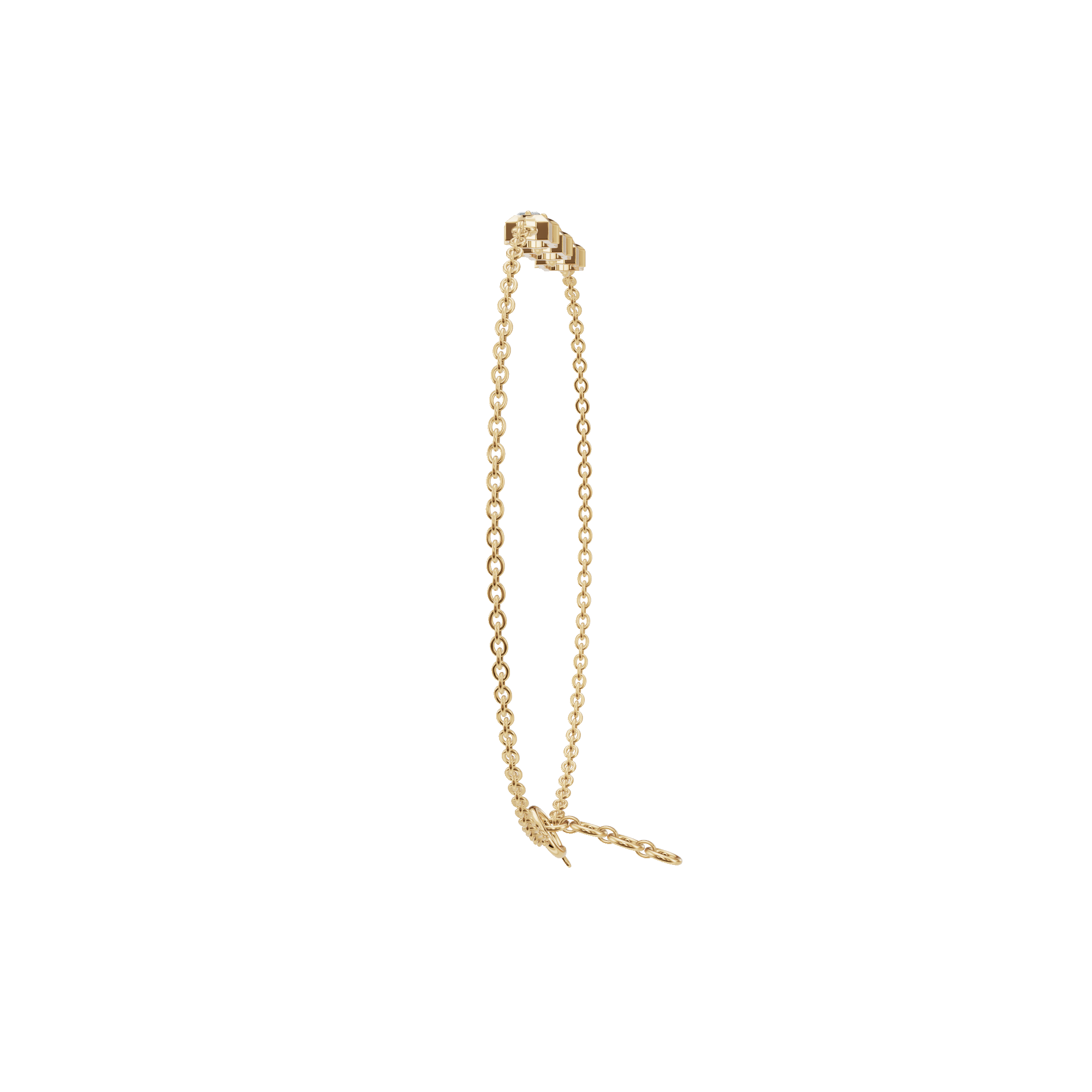 Eclat Emerald Diamond Tennis Bracelet | Lab Grown | Yellow Gold | Roomy's Jewellery