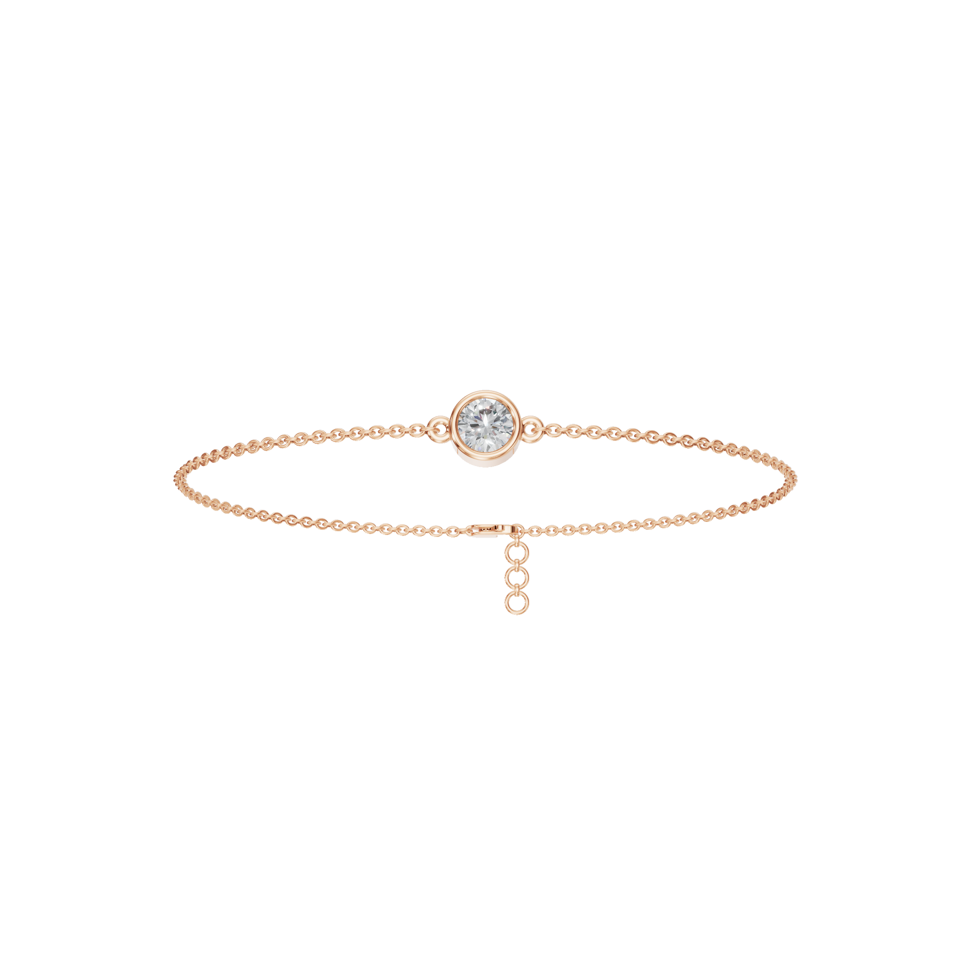 Opale Round Diamond Tennis Bracelet in Solid Gold | Lab Grown Diamond | Roomy's Jewelery (view 5)