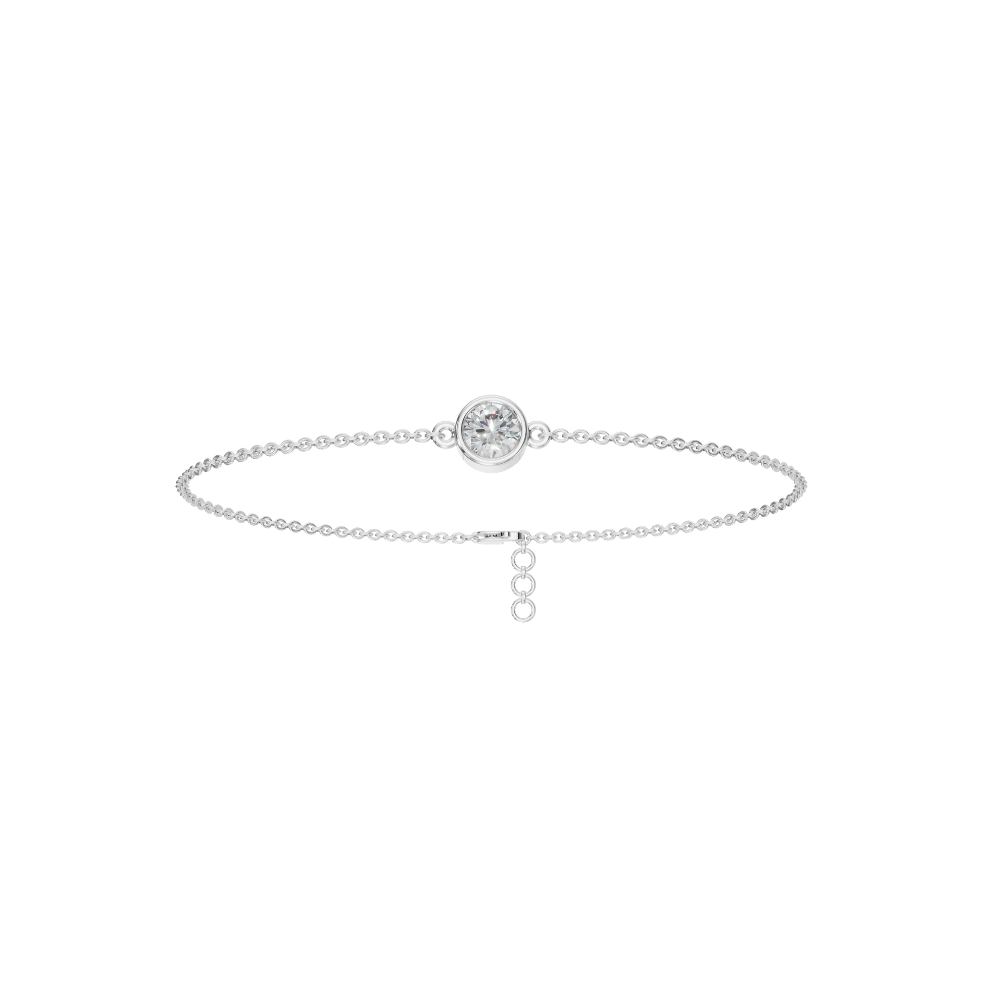 Opale Round Diamond Tennis Bracelet in Solid Gold | Lab Grown Diamond | Roomy's Jewelery (view 9)