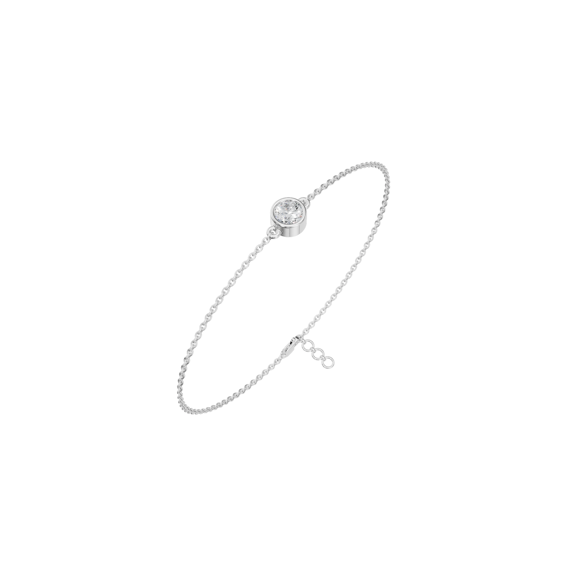 Opale Round Diamond Tennis Bracelet in Solid Gold | Lab Grown Diamond | Roomy's Jewelery (view 11)