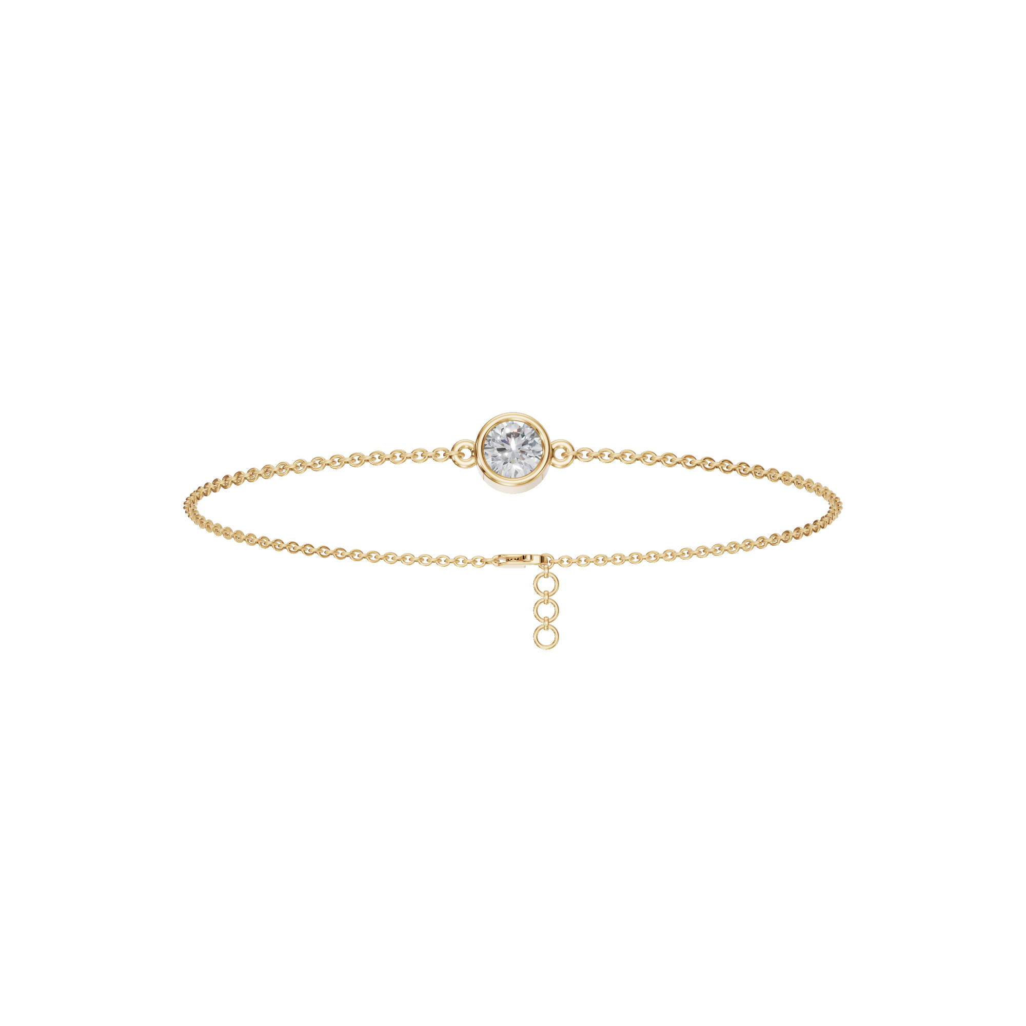 Opale Round Diamond Tennis Bracelet in Yellow Gold | Lab Grown Diamond | Roomy's Jewelery