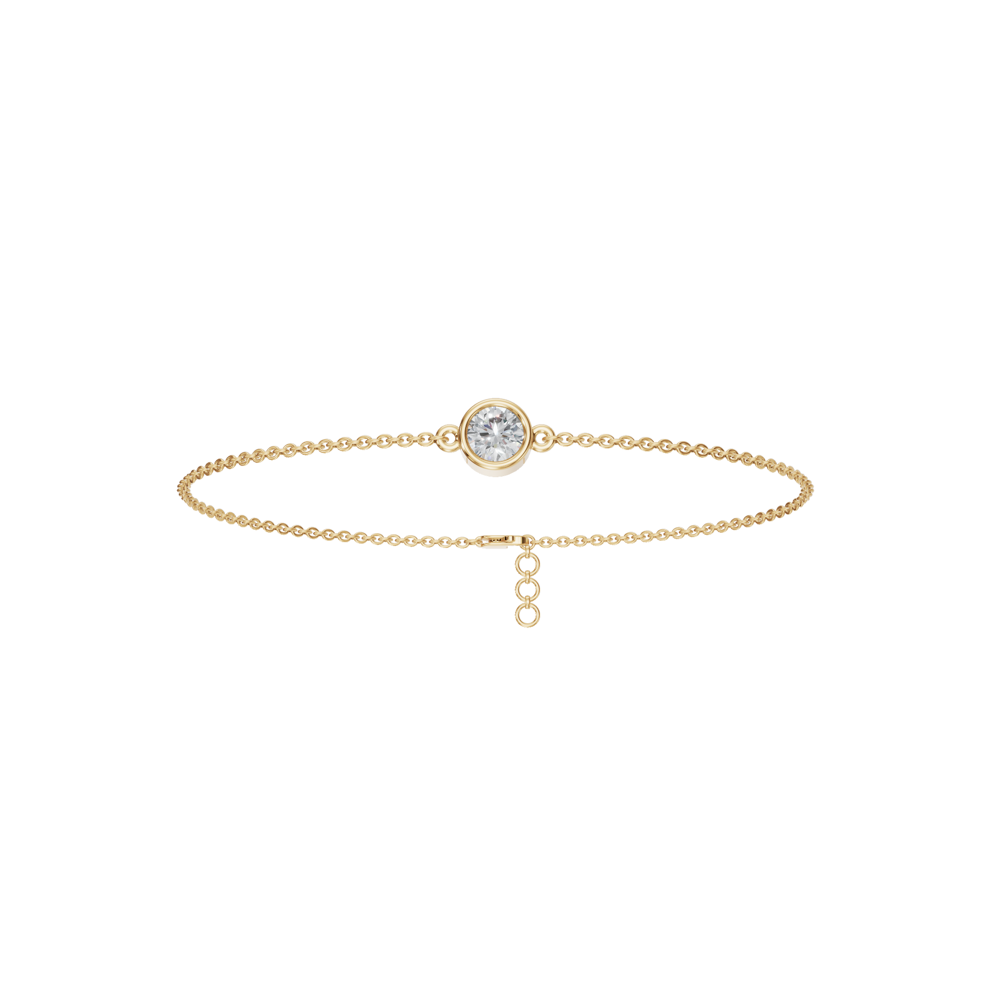 Opale Round Diamond Tennis Bracelet in Yellow Gold | Lab Grown Diamond | Roomy's Jewelery