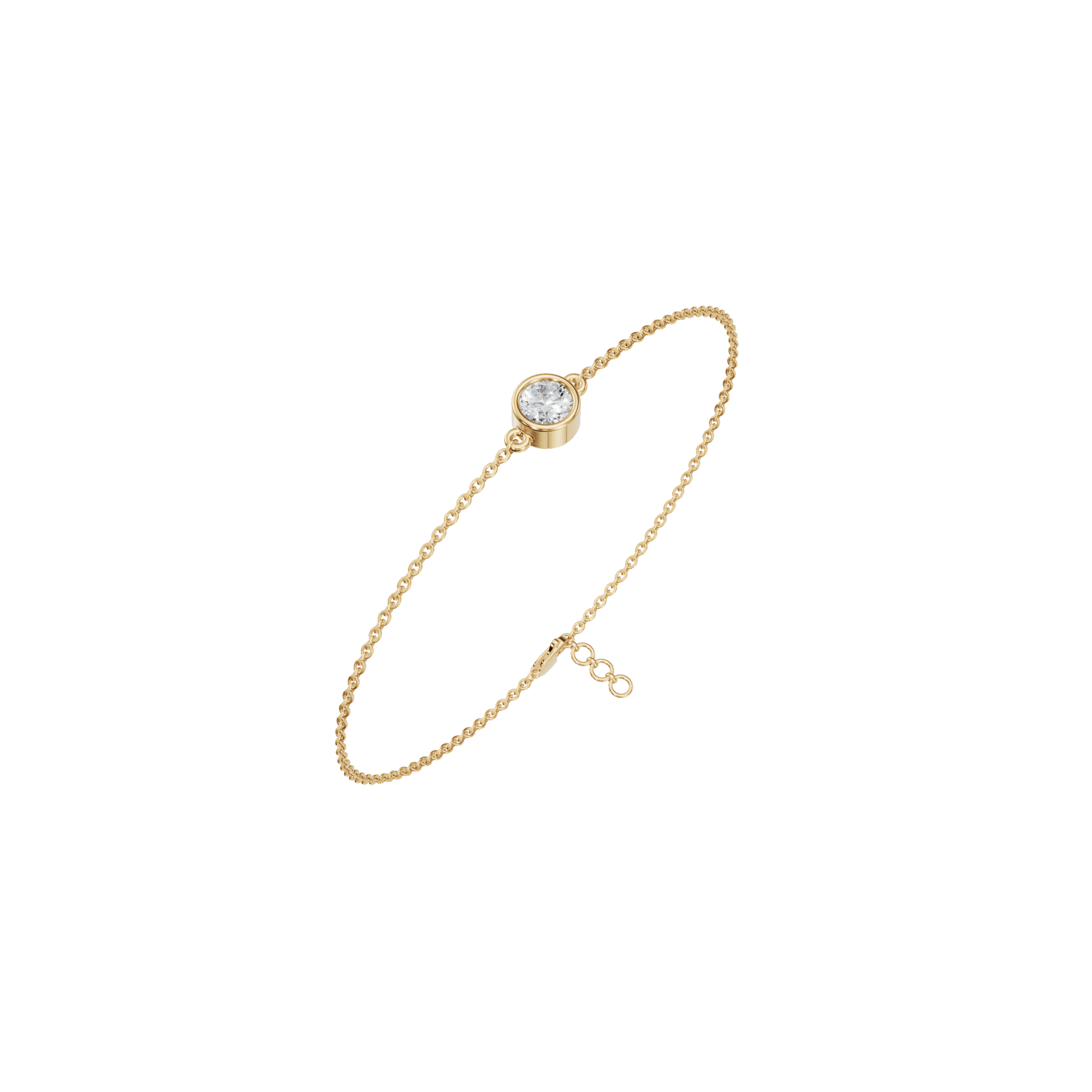 Opale Round Diamond Tennis Bracelet in Solid Gold | Lab Grown Diamond | Roomy's Jewelery (view 3)