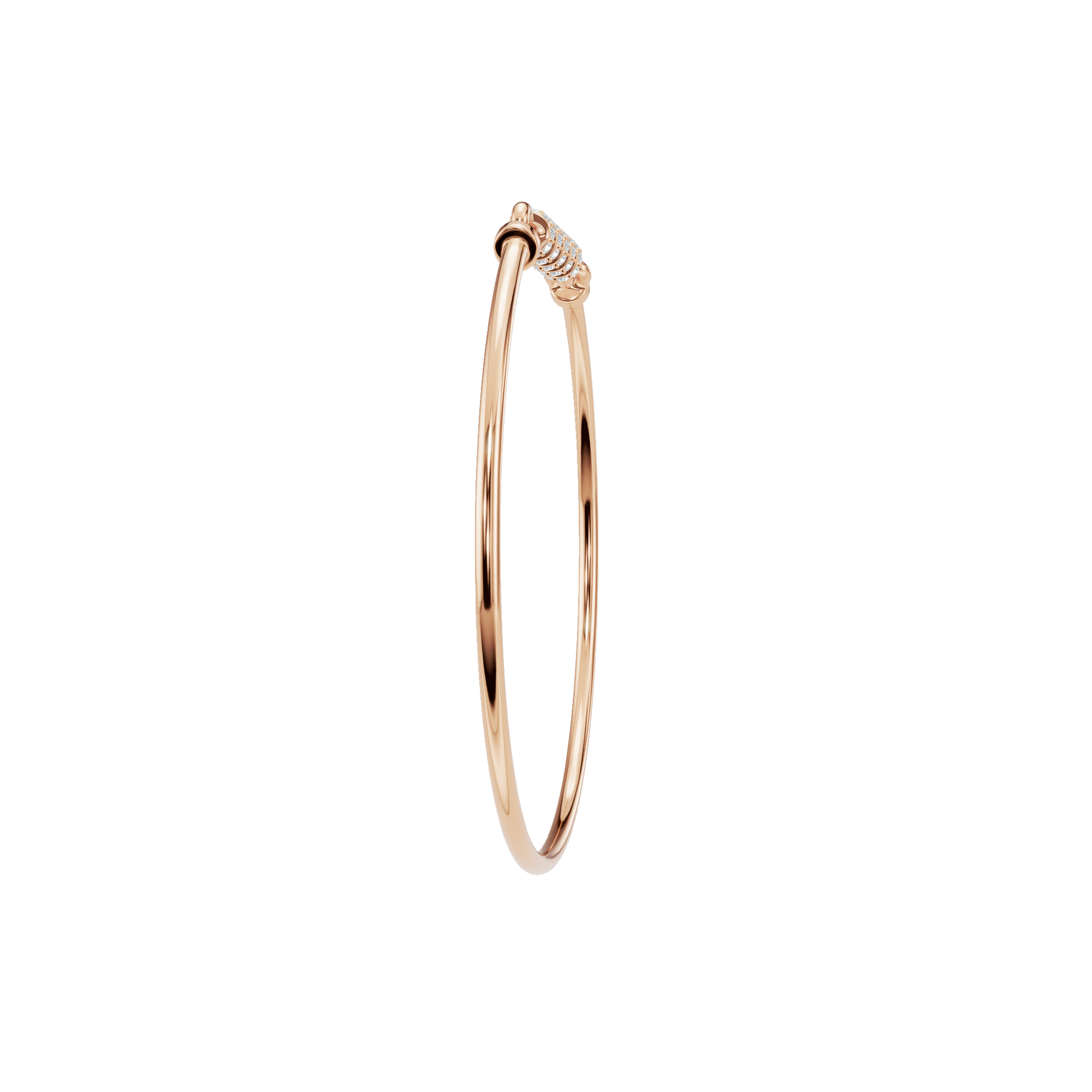 Nuage Round Diamond Tennis Bracelet | Lab Grown | Rose Gold | Roomy's Jewellery