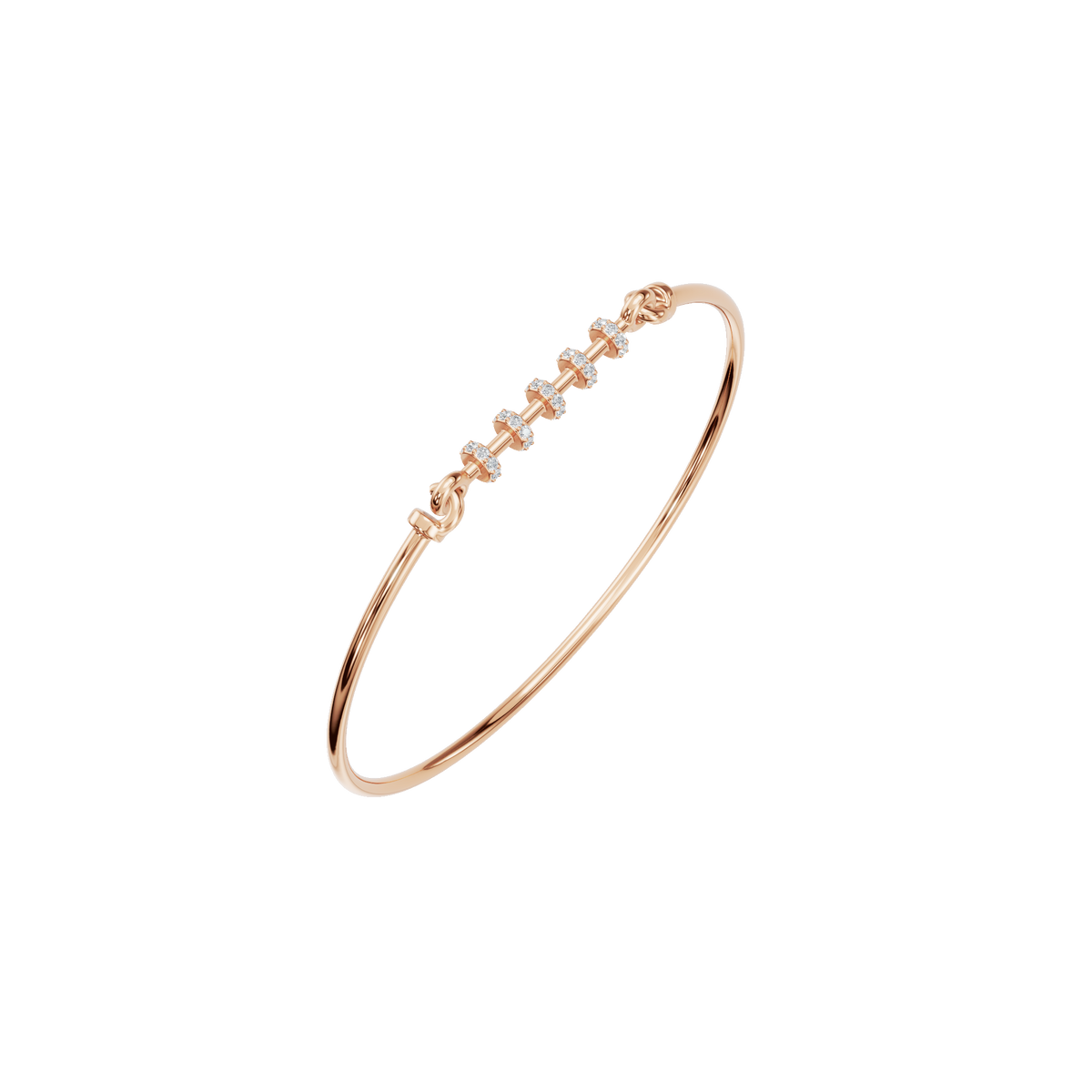 Nuage Round Diamond Tennis Bracelet | Lab Grown | Rose Gold | Roomy's Jewellery