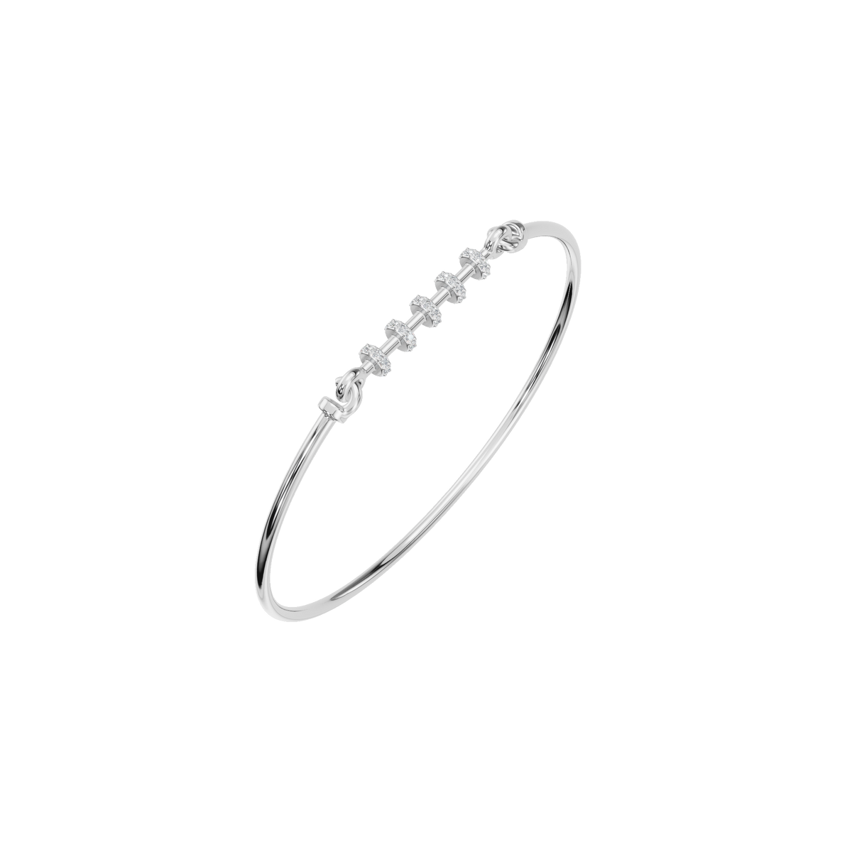Nuage Round Diamond Tennis Bracelet | Lab Grown | White Gold | Roomy's Jewellery