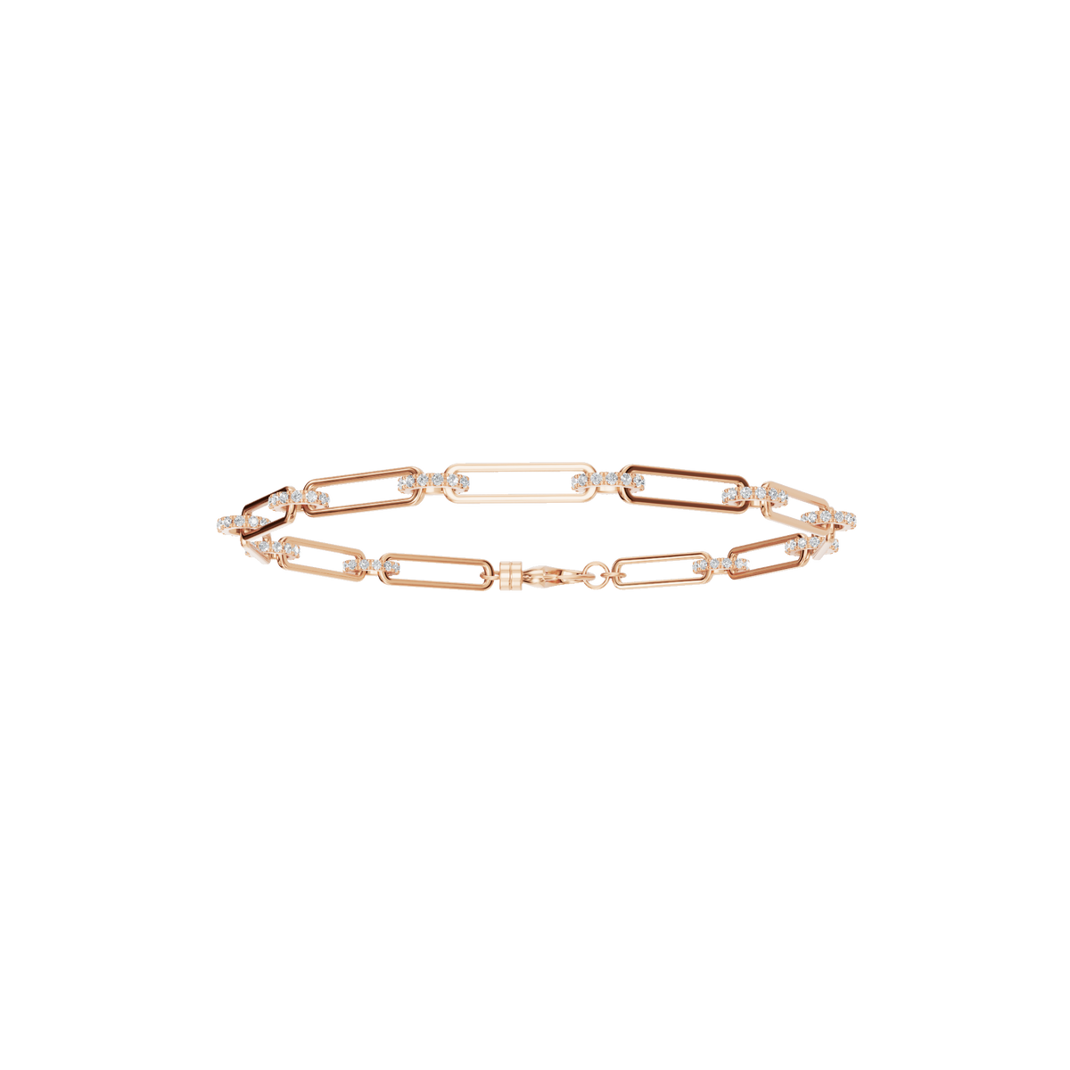 Aurore Round Diamond Tennis Bracelet | Lab Grown | Rose Gold | Roomy's Jewellery