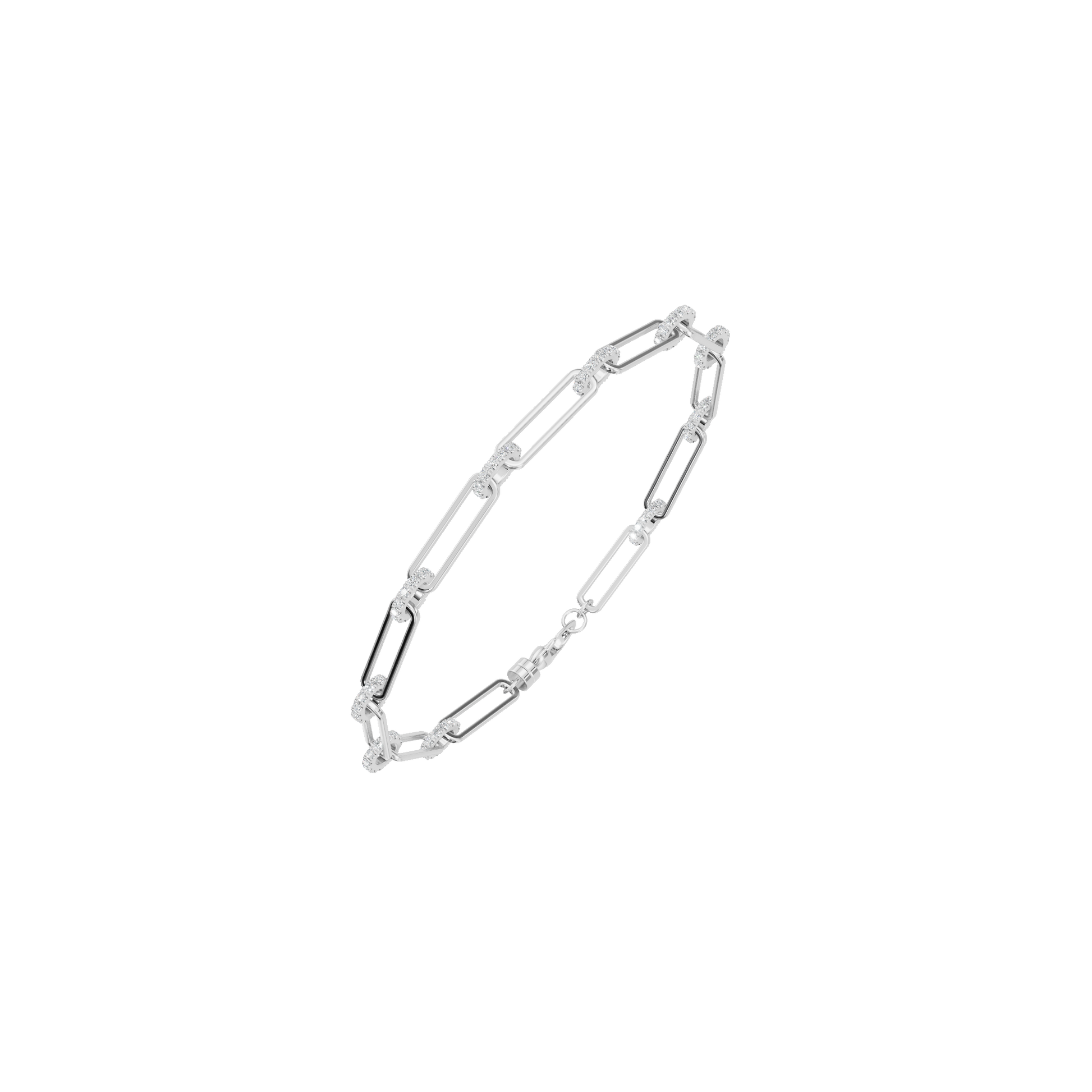 Aurore Round Diamond Tennis Bracelet | Lab Grown | White Gold | Roomy's Jewellery