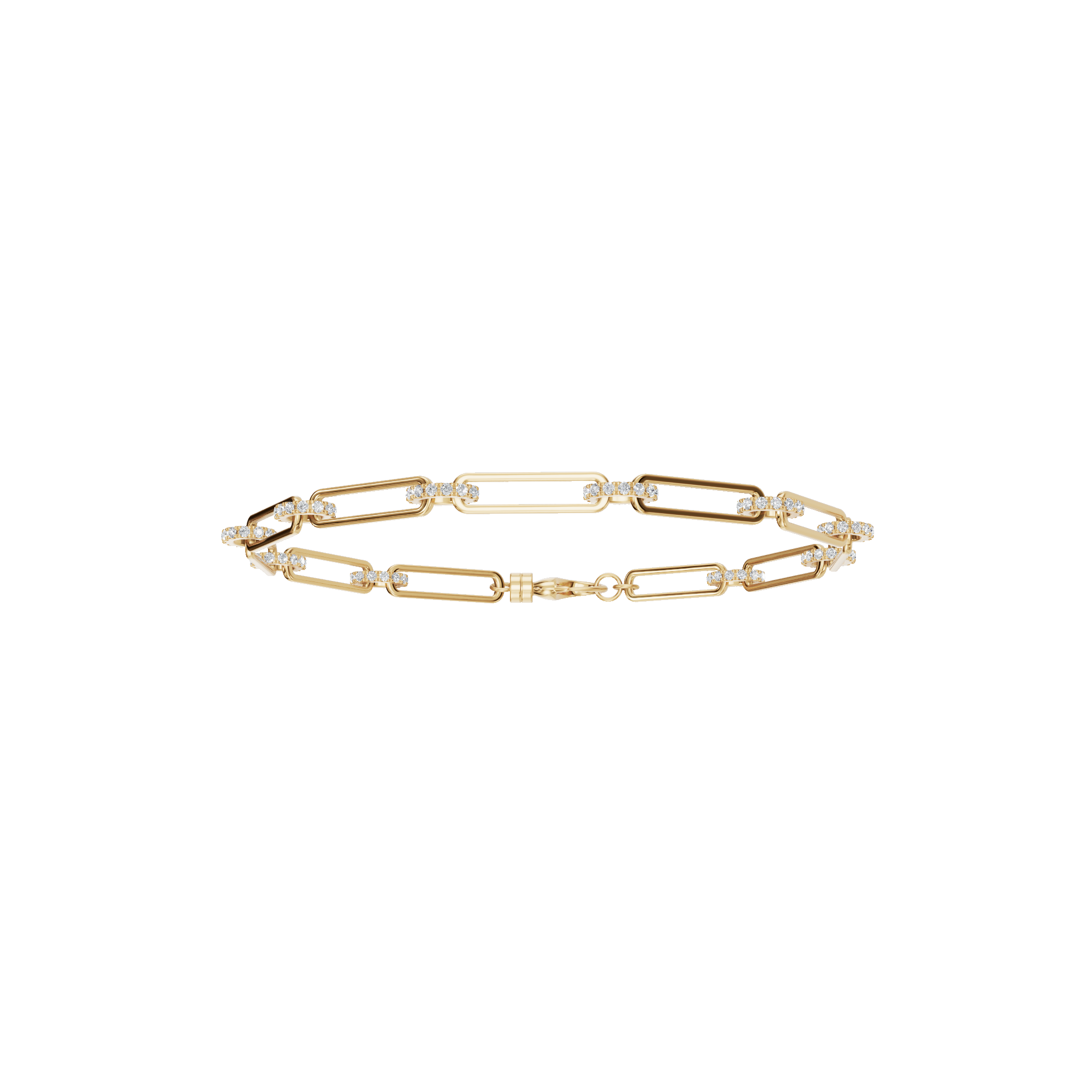 Aurore Round Diamond Tennis Bracelet in Yellow Gold | Lab Grown Diamond | Roomy's Jewelery
