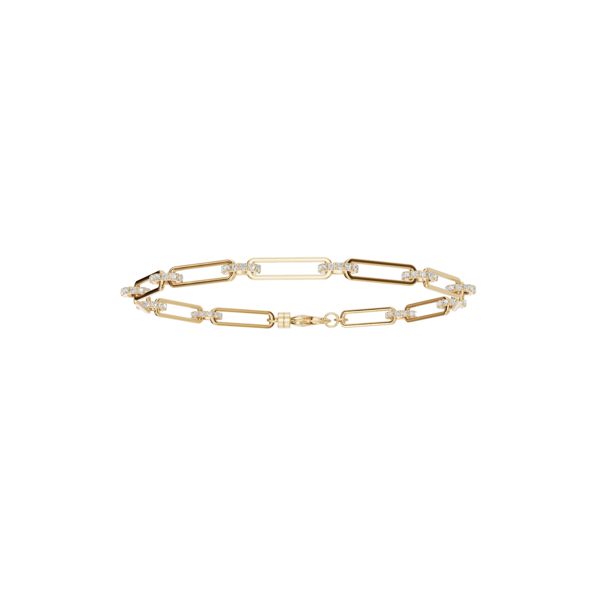 Aurore Round Diamond Tennis Bracelet in Yellow Gold | Lab Grown Diamond | Roomy's Jewelery