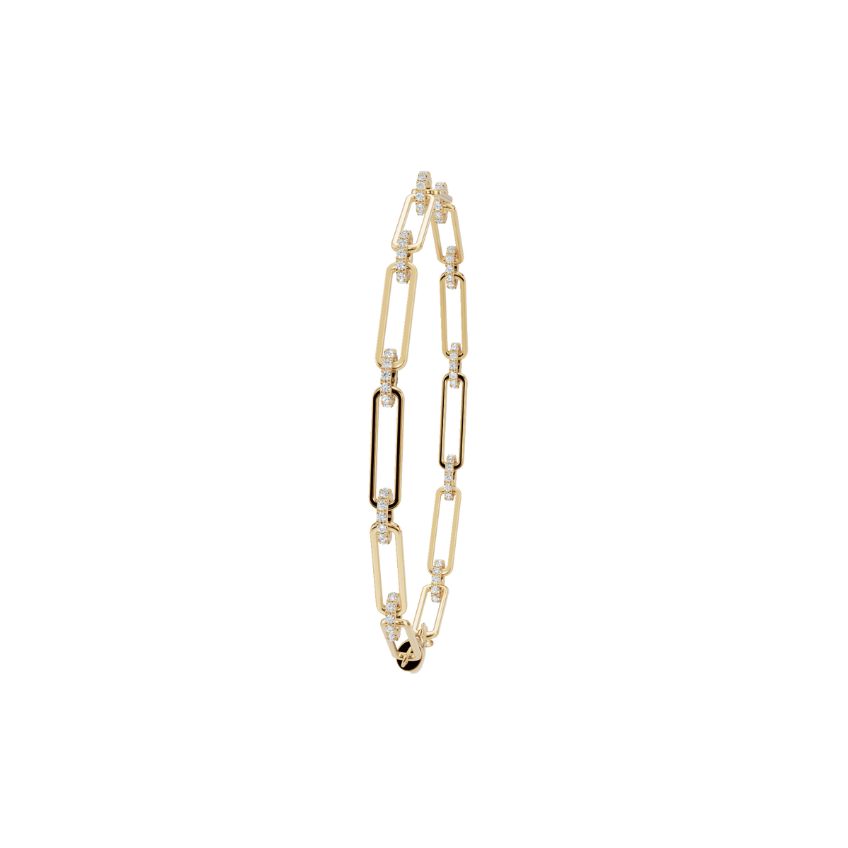 Aurore Round Diamond Tennis Bracelet | Lab Grown | Yellow Gold | Roomy's Jewellery
