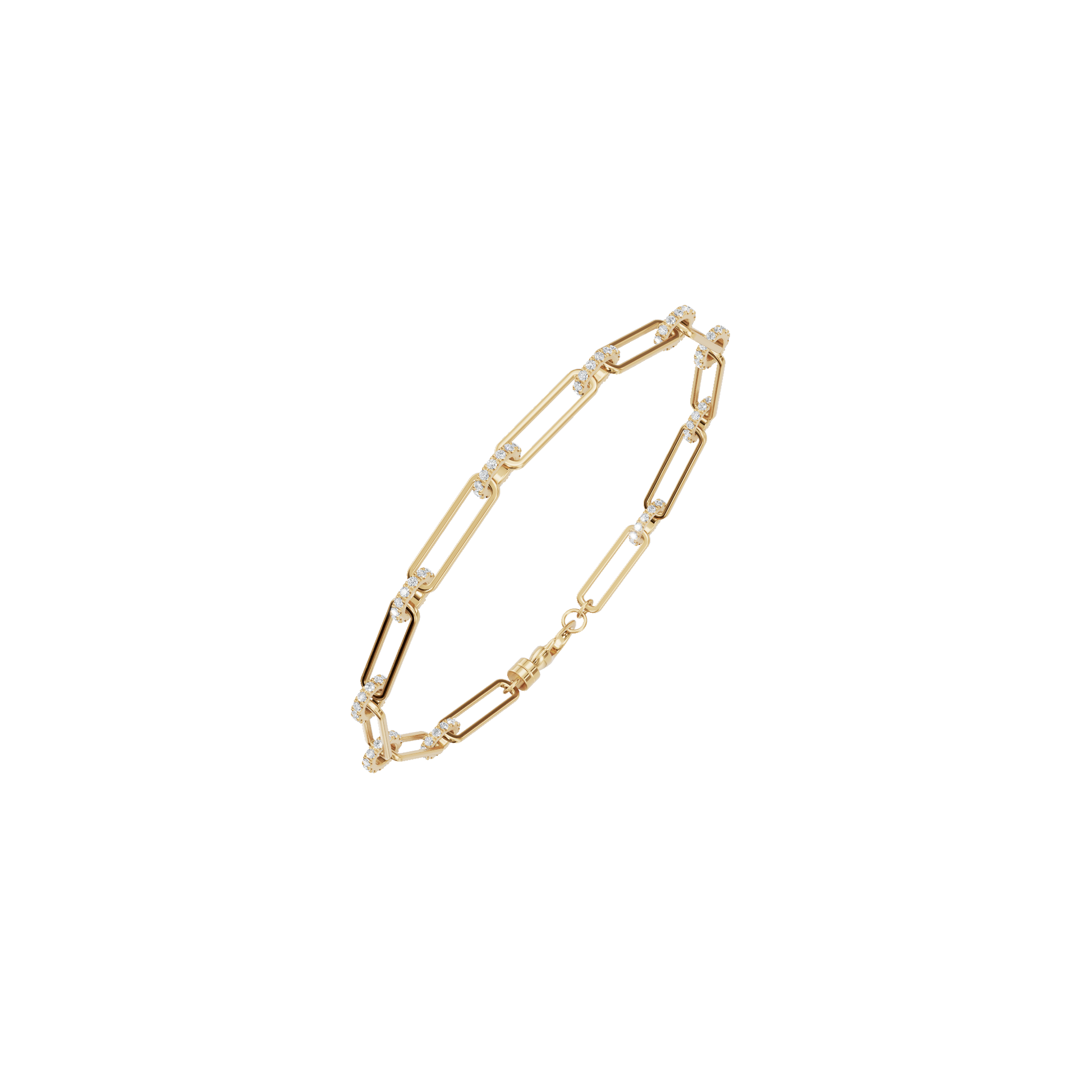 Aurore Round Diamond Tennis Bracelet | Lab Grown | Yellow Gold | Roomy's Jewellery
