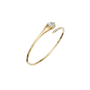 Lumière Pear Diamond Tennis Bracelet in Yellow Gold angled view | Roomy's Jewellery