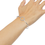 Riviere Round Diamond Tennis Bracelet | Lab Grown | White Gold | Roomy's Jewellery