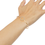 Riviere Round Diamond Tennis Bracelet | Lab Grown | Yellow Gold | Roomy's Jewellery