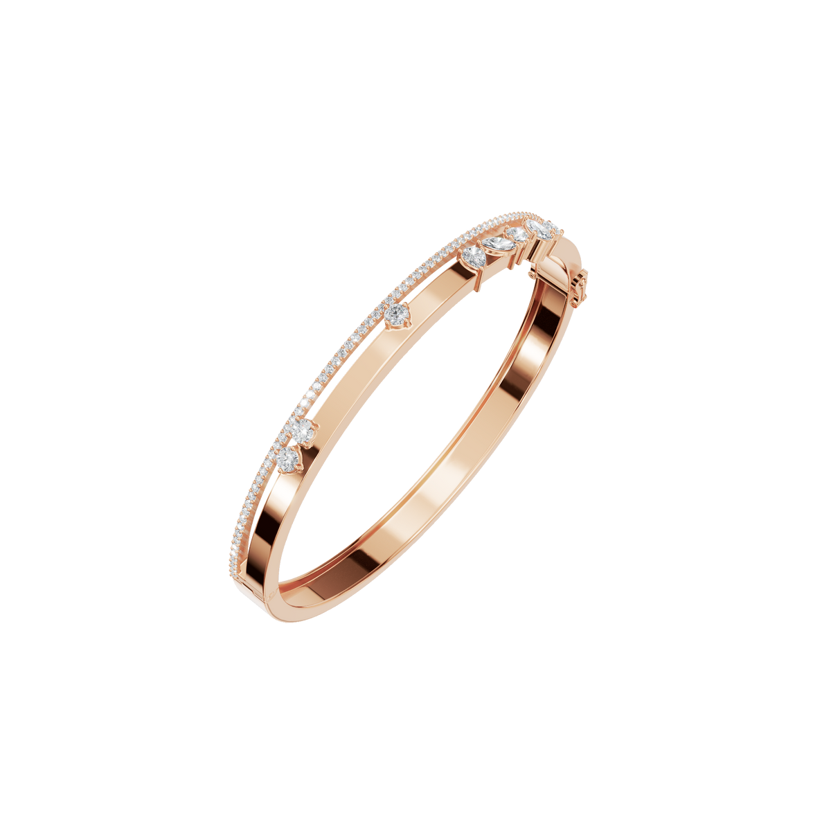 Prestige Round Diamond Tennis Bracelet | Lab Grown | Rose Gold | Roomy's Jewellery