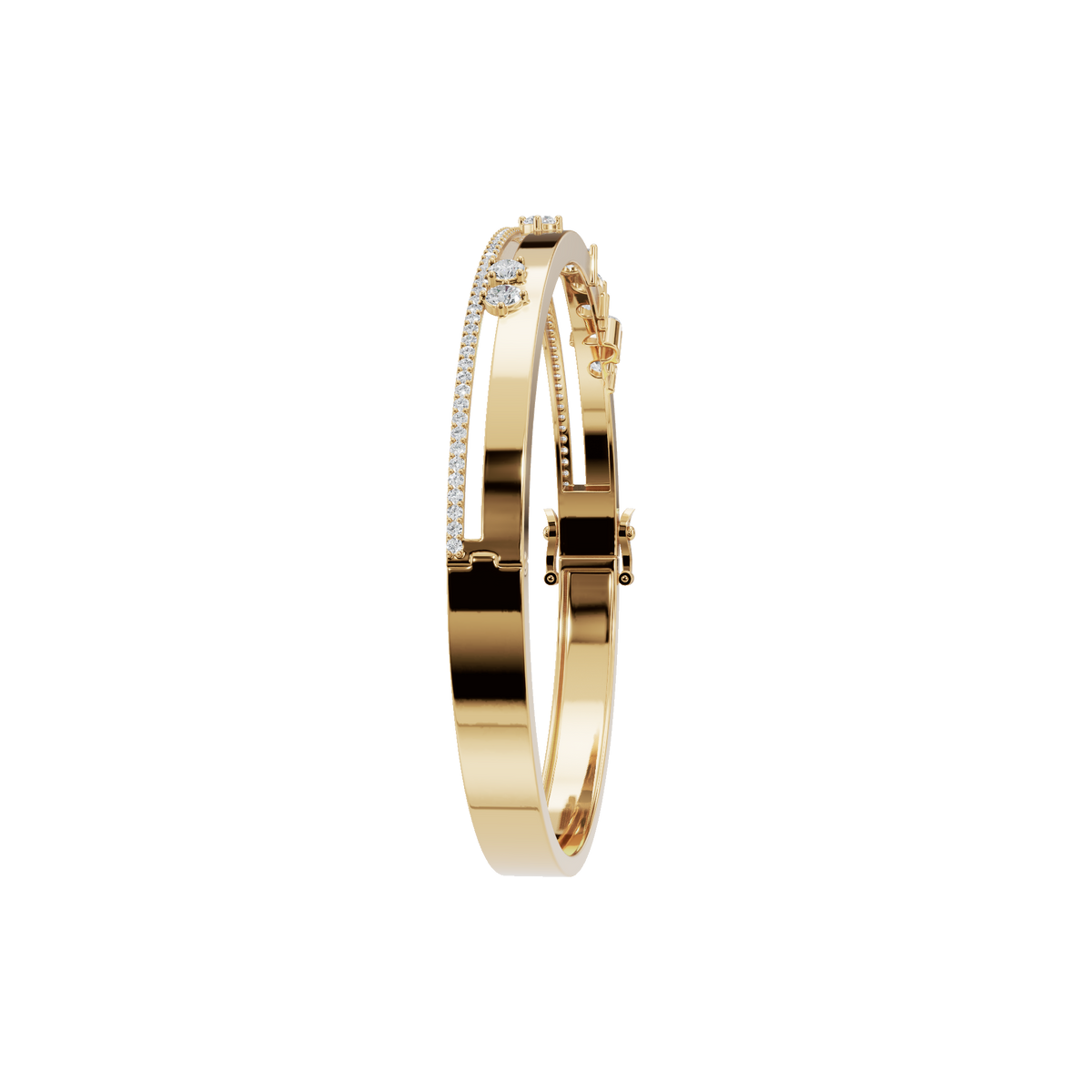 Prestige Round Diamond Tennis Bracelet | Lab Grown | Yellow Gold | Roomy's Jewellery