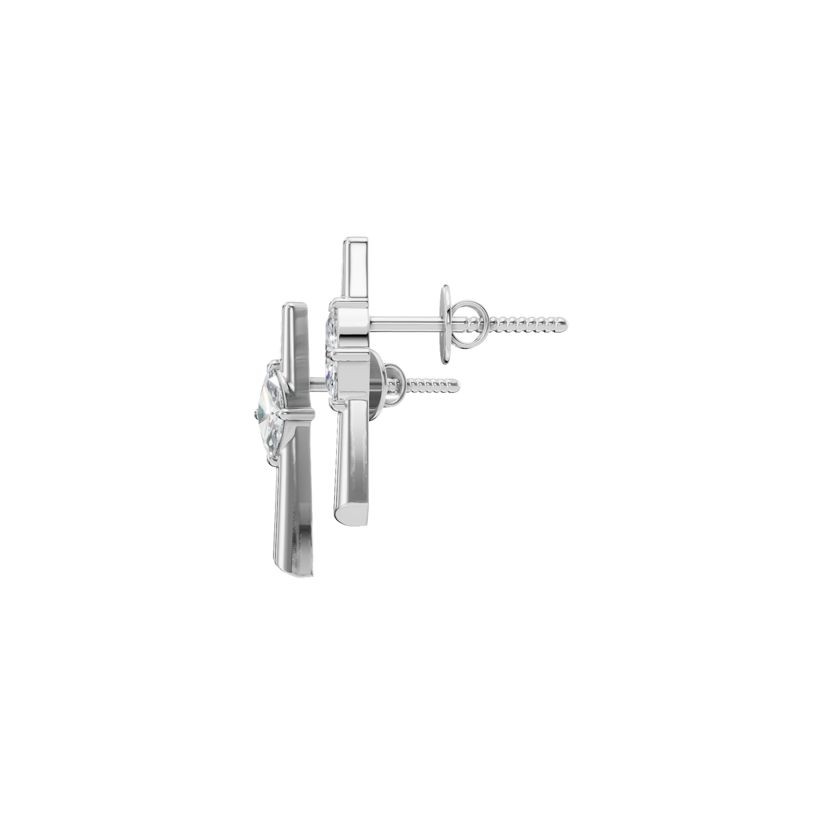Celeste Marquise Diamond Drop Earrings in Solid Gold | Lab Grown Diamond | Roomy's Jewelery (view 10)