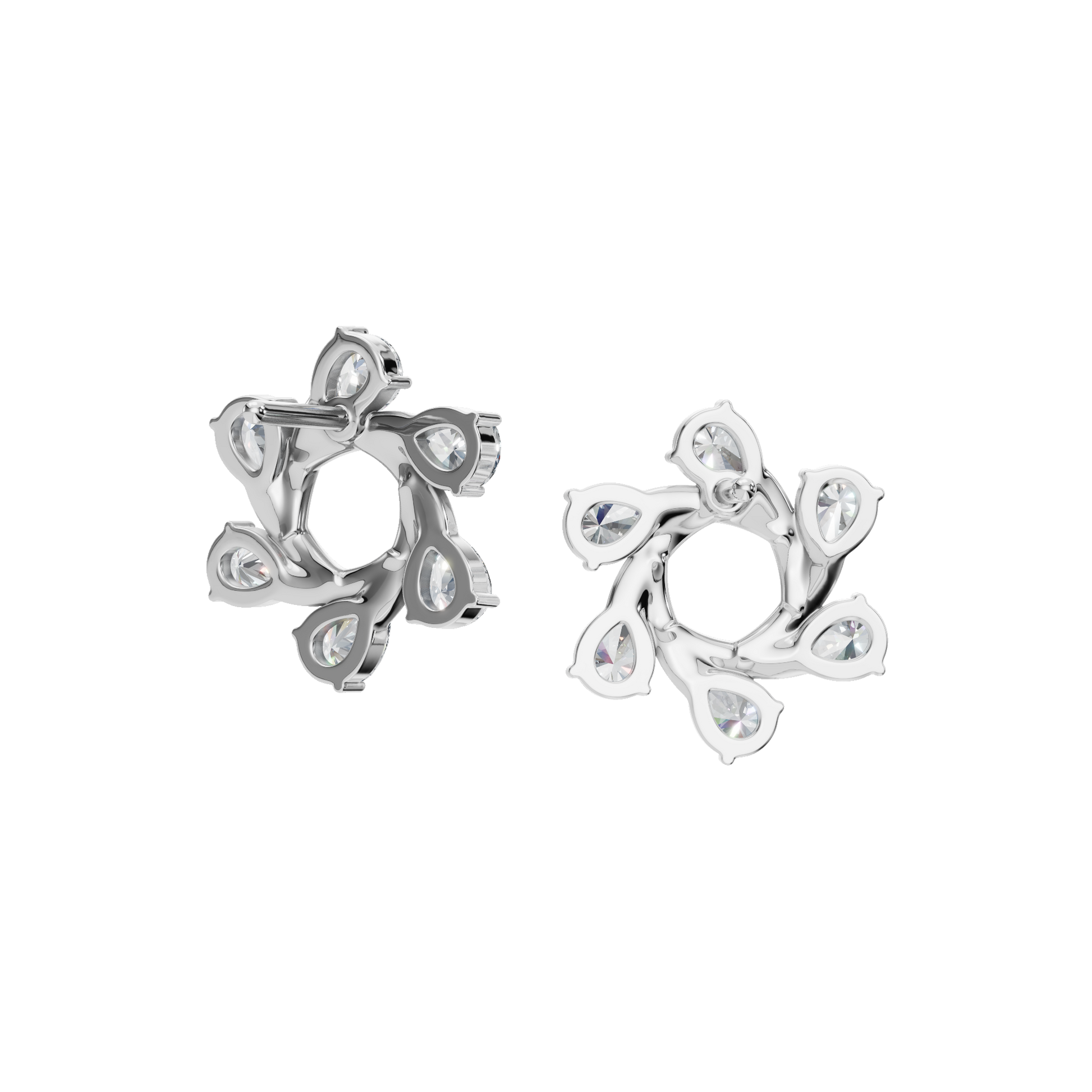 Starlight Portal Diamond Stud Earrings in Solid Gold | Lab Grown Diamond | Roomy's Jewelery (view 12)