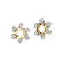 Starlight Portal Diamond Stud Earrings in Yellow Gold | Lab Grown | Roomy's Jewelery