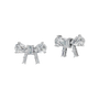 Diamond Bow Stud Earrings in Solid Gold | Lab Grown Diamond | Roomy's Jewelery (view 9)