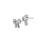 Diamond Bow Stud Earrings in Solid Gold | Lab Grown Diamond | Roomy's Jewelery (view 10)