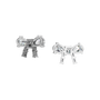 Diamond Bow Stud Earrings in Solid Gold | Lab Grown Diamond | Roomy's Jewelery (view 11)