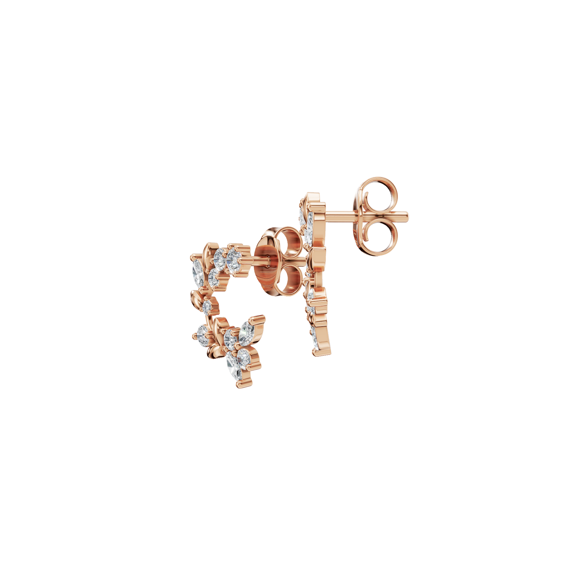Velmira Diamond Hoop Earrings in Solid Gold | Lab Grown Diamond | Roomy's Jewelery (view 6)