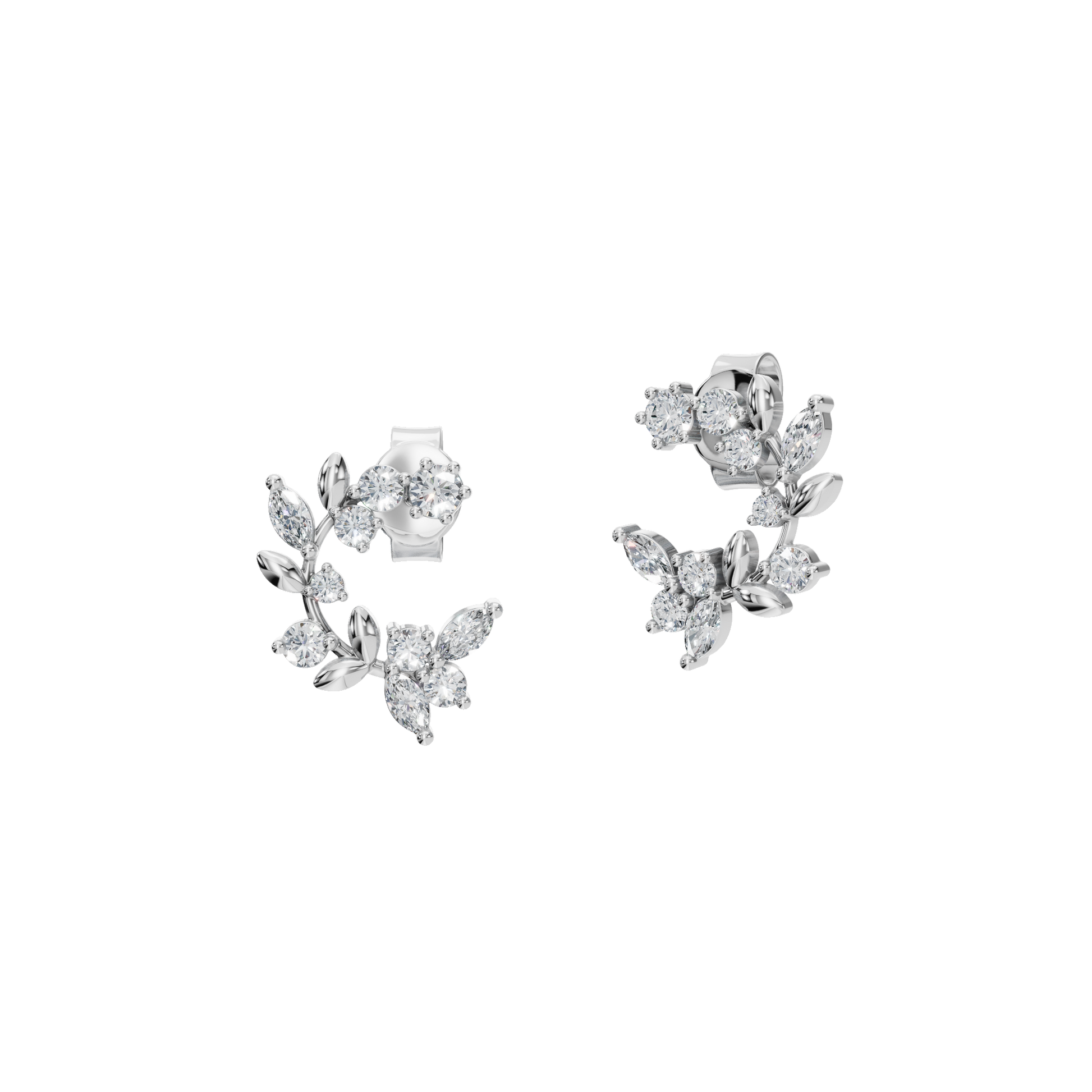 Velmira Diamond Hoop Earrings in Solid Gold | Lab Grown Diamond | Roomy's Jewelery (view 8)