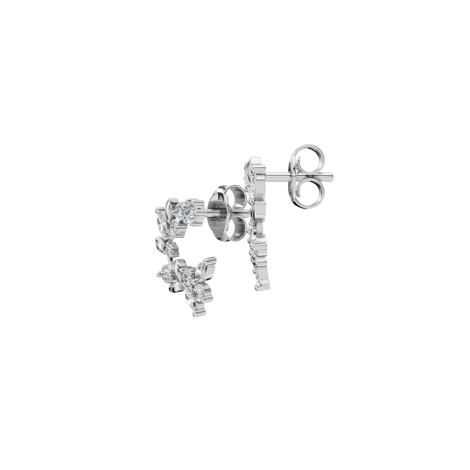 Velmira Diamond Hoop Earrings in Solid Gold | Lab Grown Diamond | Roomy's Jewelery (view 9)