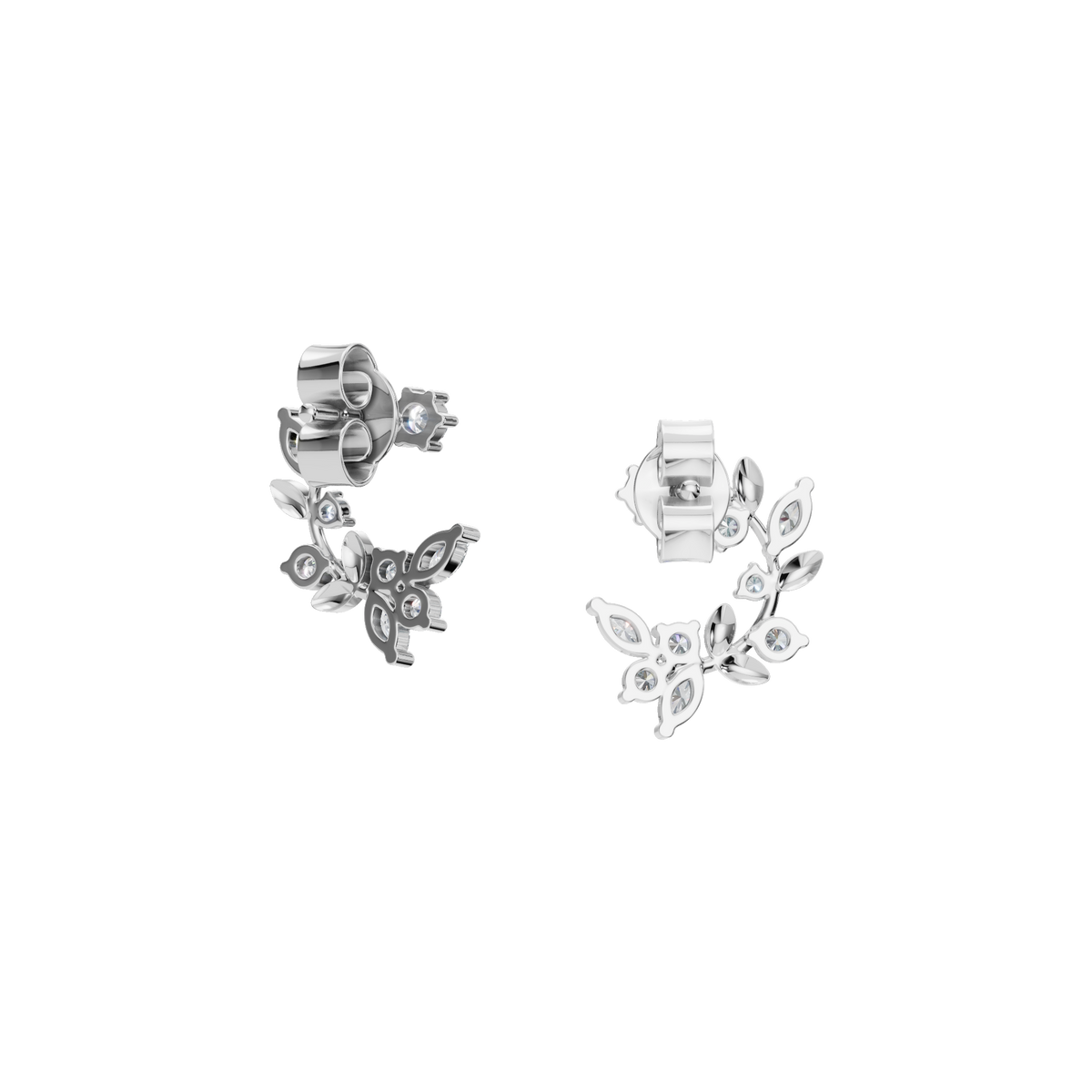 Velmira Diamond Hoop Earrings in Solid Gold | Lab Grown Diamond | Roomy's Jewelery (view 10)