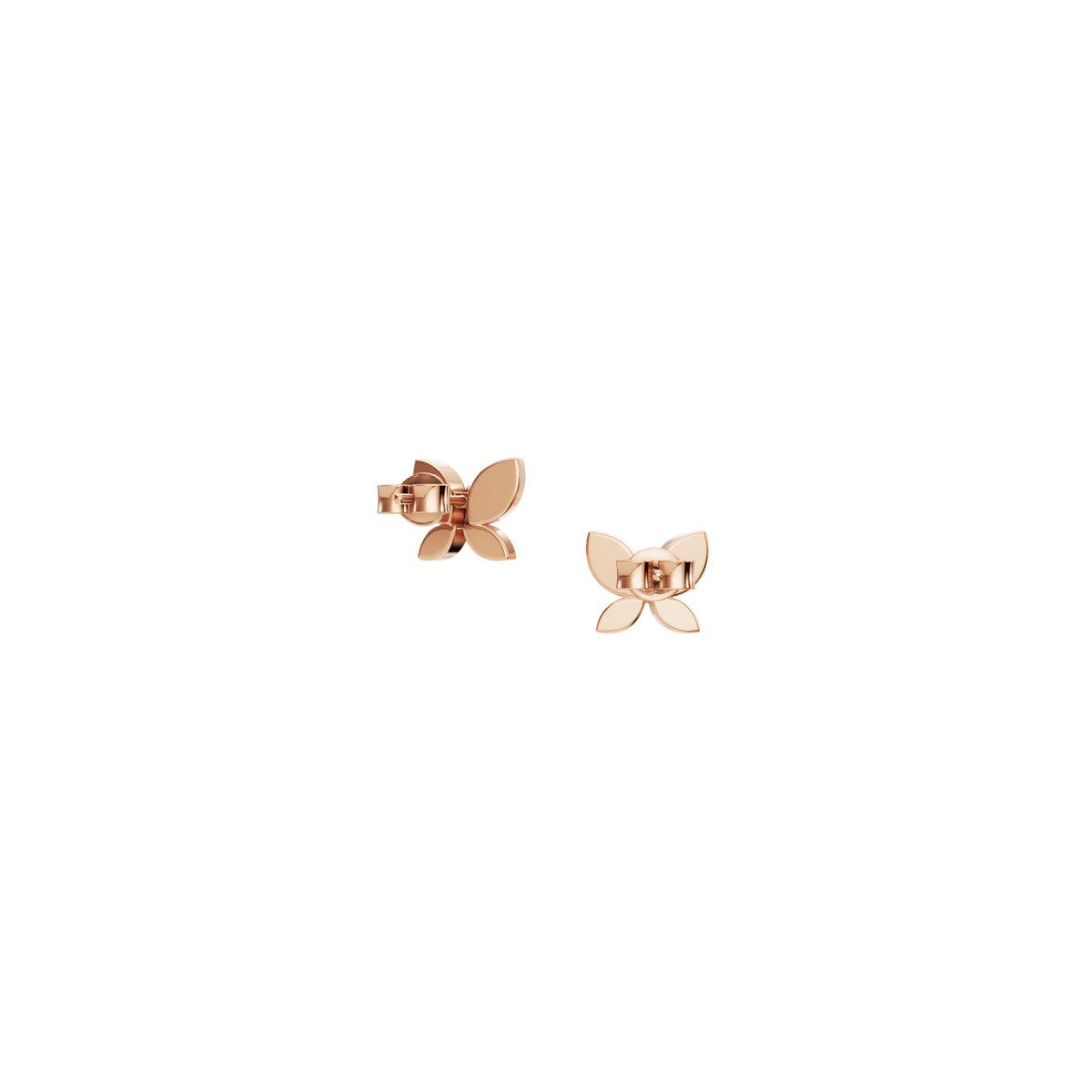 Butterfly Diamond Stud Earrings in Solid Gold | Lab Grown Diamond | Roomy's Jewelery (view 7)
