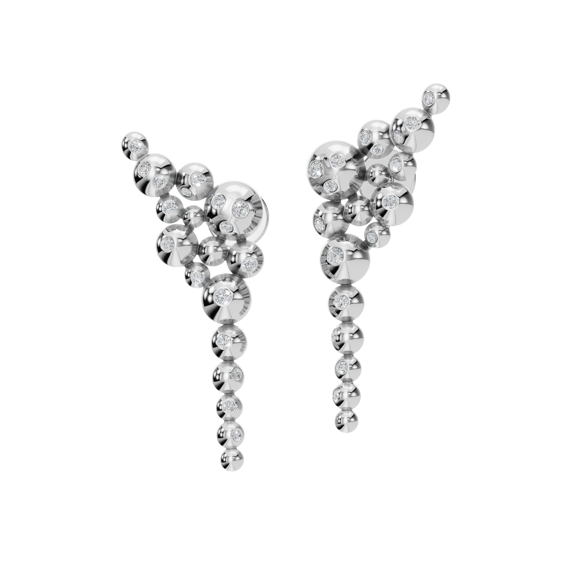 Starry Night Stardust Earrings in Solid Gold | Lab Grown Diamond | Roomy's Jewelery (view 12)