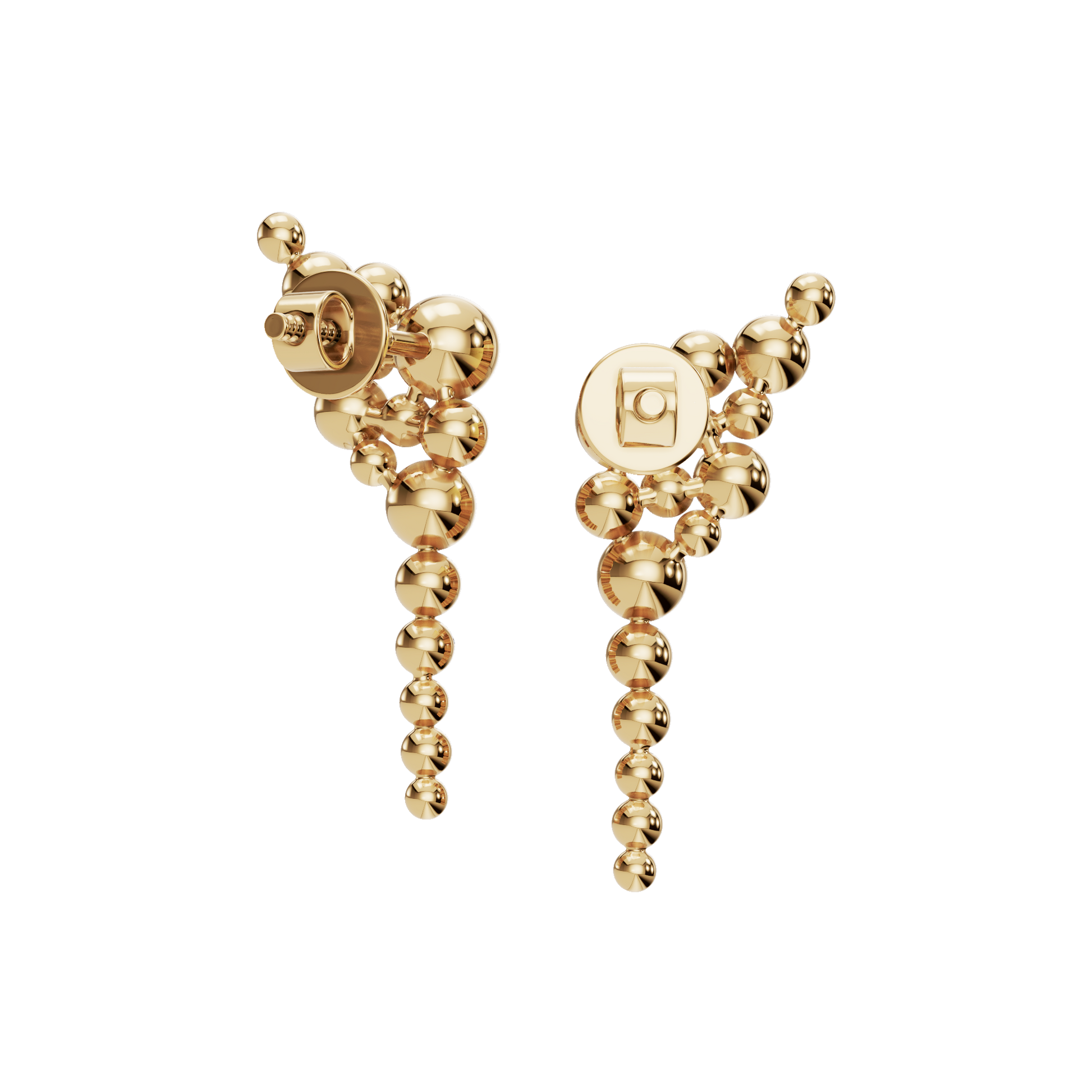 Starry Night Stardust Earrings in Solid Gold | Lab Grown Diamond | Roomy's Jewelery (view 3)