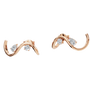 Serena Wave Hoop Earrings in Solid Gold | Lab Grown Diamond | Roomy's Jewelery (view 5)