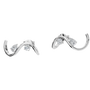 Serena Wave Hoop Earrings in Solid Gold | Lab Grown Diamond | Roomy's Jewelery (view 9)