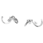 Serena Wave Hoop Earrings in Solid Gold | Lab Grown Diamond | Roomy's Jewelery (view 11)