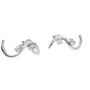 Serena Wave Hoop Earrings in Solid Gold | Lab Grown Diamond | Roomy's Jewelery (view 12)