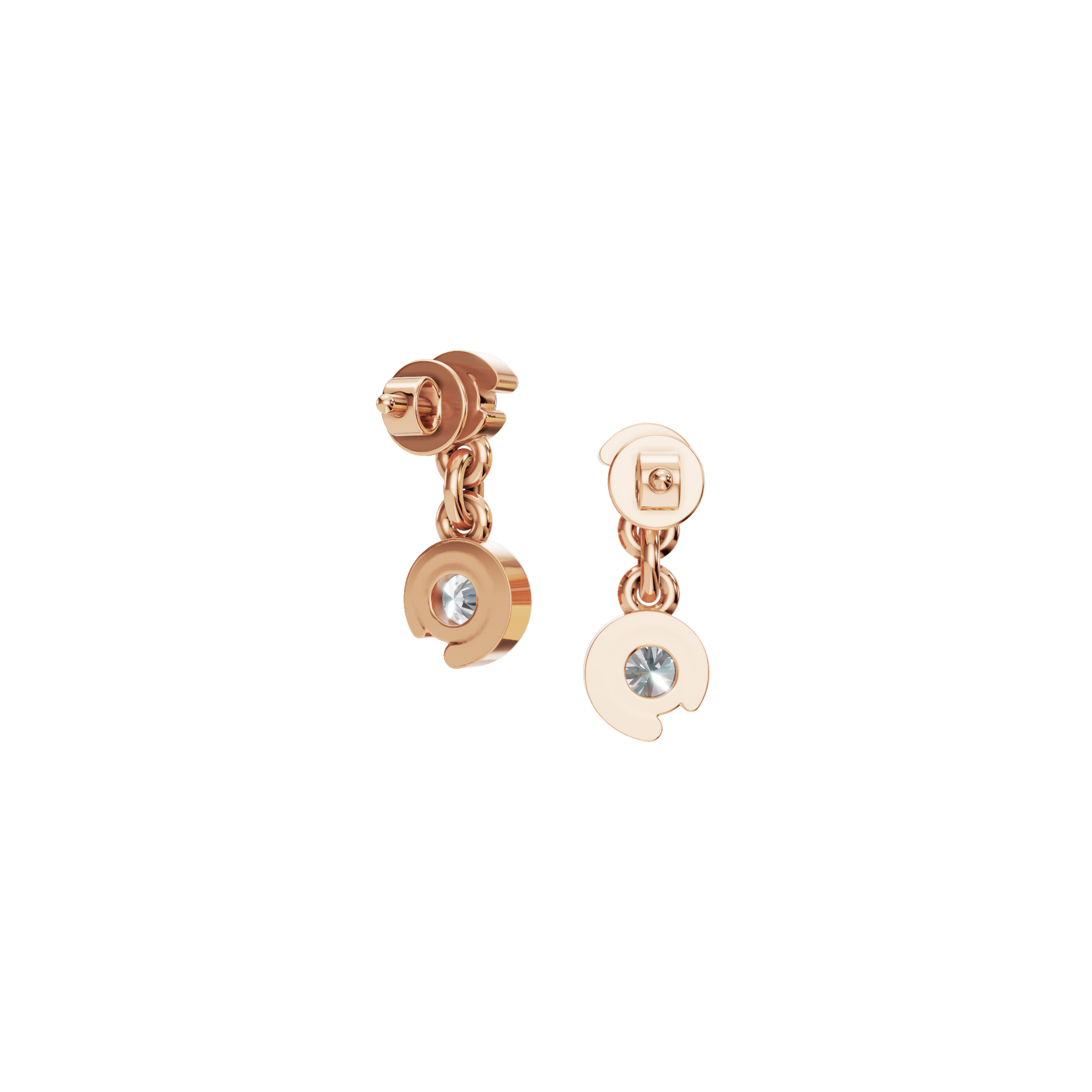 Cascade Diamond Drop Earrings in Solid Gold | Lab Grown Diamond | Roomy's Jewelery (view 7)
