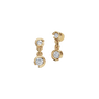 Cascade Diamond Drop Earrings in Yellow Gold | Lab Grown | Roomy's Jewelery
