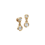 Cascade Diamond Drop Earrings in Solid Gold | Lab Grown Diamond | Roomy's Jewelery (view 4)