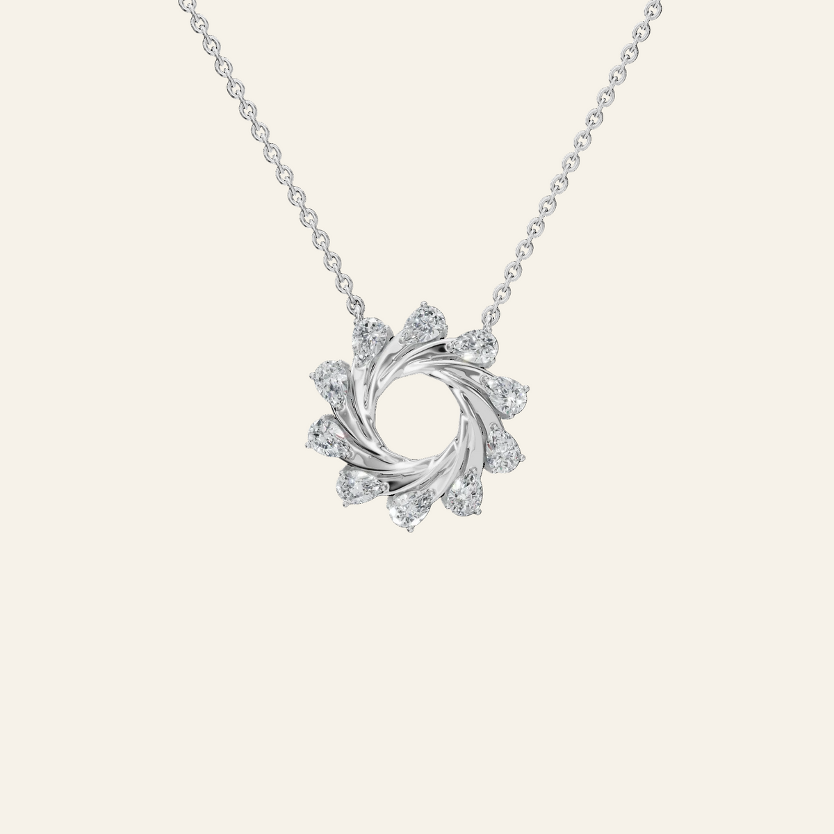 Starlight Portal Diamond Necklace in Solid Gold | Lab Grown Diamond | Roomy's Jewelery (view 9)